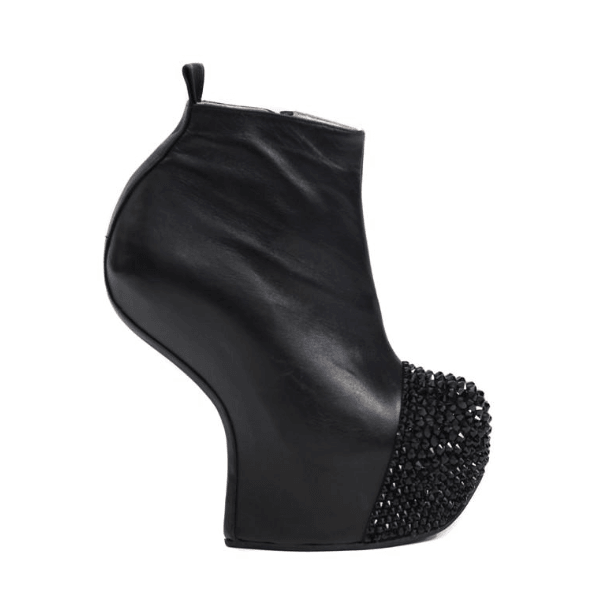 Heelless top platform boots