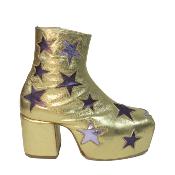 Star Boots - Gold, Purple and Lilac